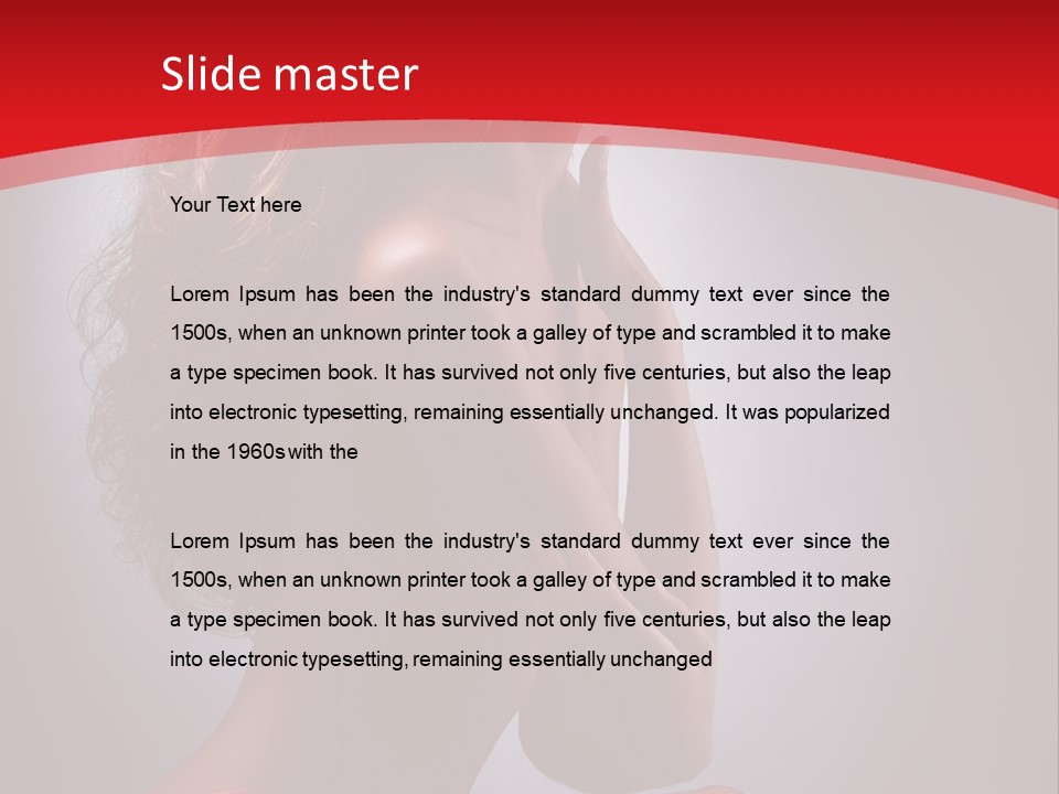 Adult Lady Beautiful PowerPoint Template