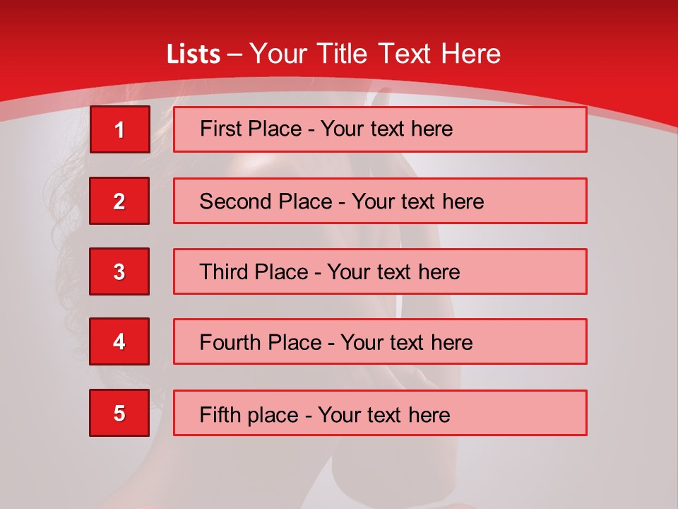 Adult Lady Beautiful PowerPoint Template