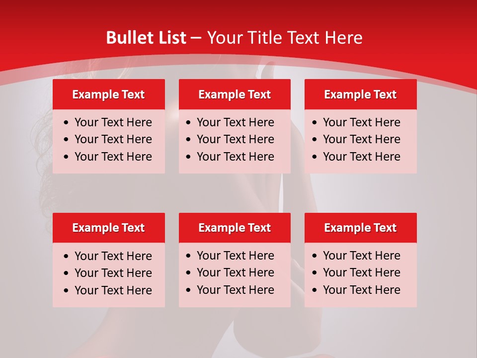 Adult Lady Beautiful PowerPoint Template