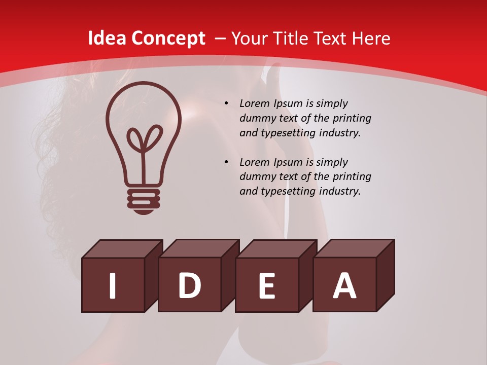 Adult Lady Beautiful PowerPoint Template