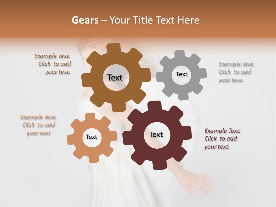 Background Fashion Blond PowerPoint Template