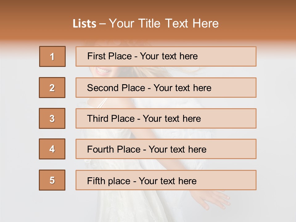 Background Fashion Blond PowerPoint Template