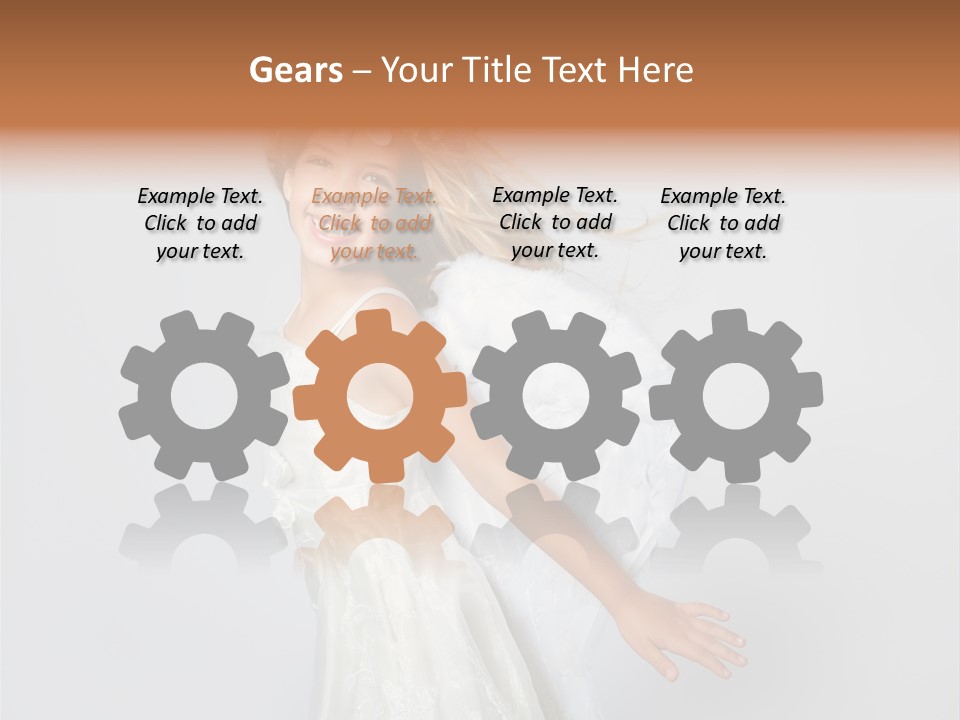 Background Fashion Blond PowerPoint Template