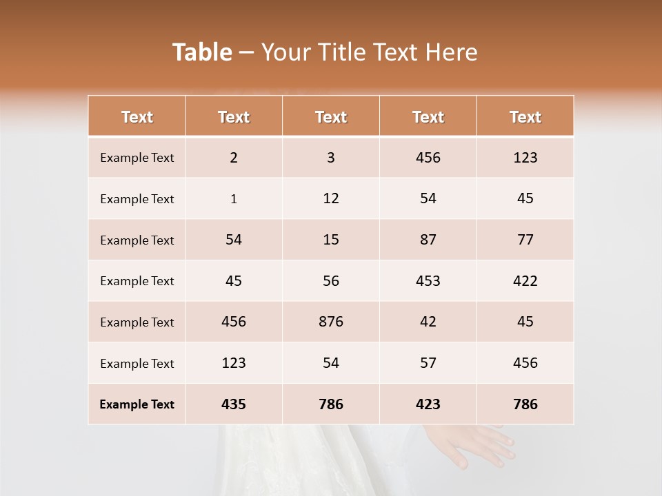 Background Fashion Blond PowerPoint Template