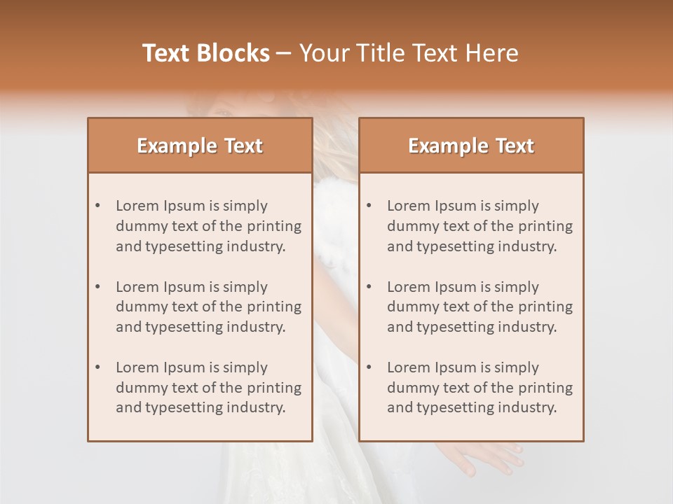 Background Fashion Blond PowerPoint Template