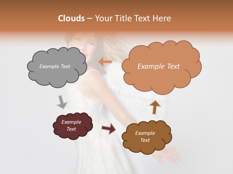 Background Fashion Blond PowerPoint Template