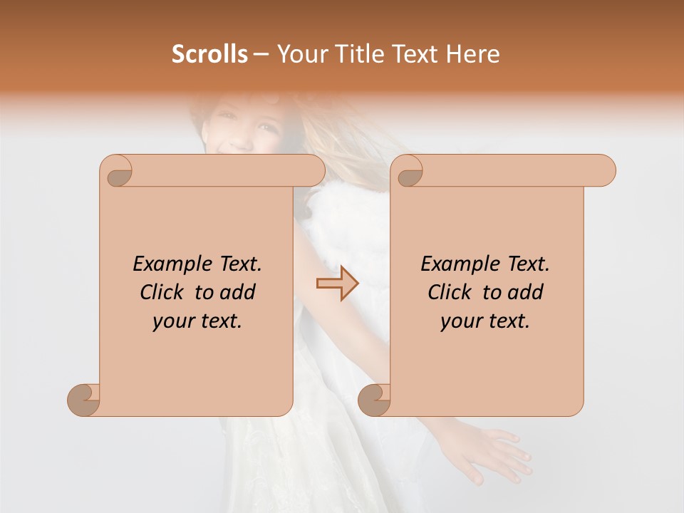 Background Fashion Blond PowerPoint Template