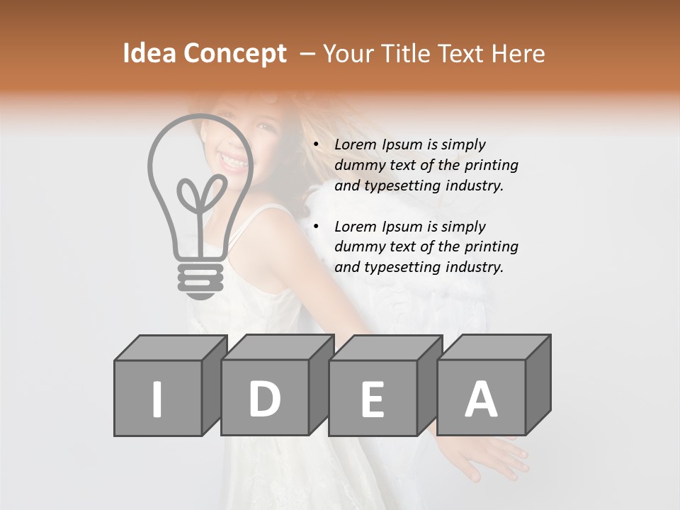 Background Fashion Blond PowerPoint Template