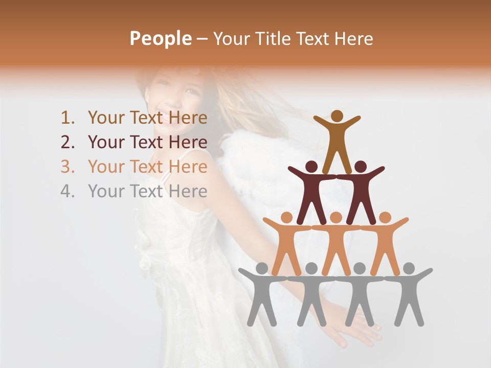 Background Fashion Blond PowerPoint Template