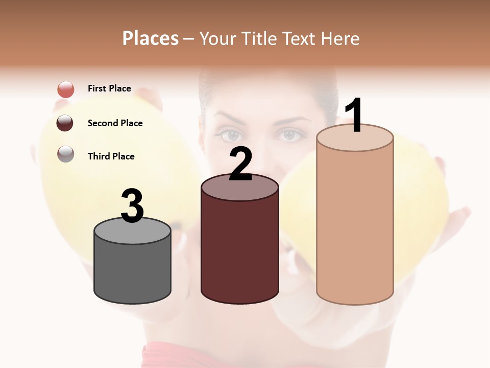 Fruit Female Workout PowerPoint Template