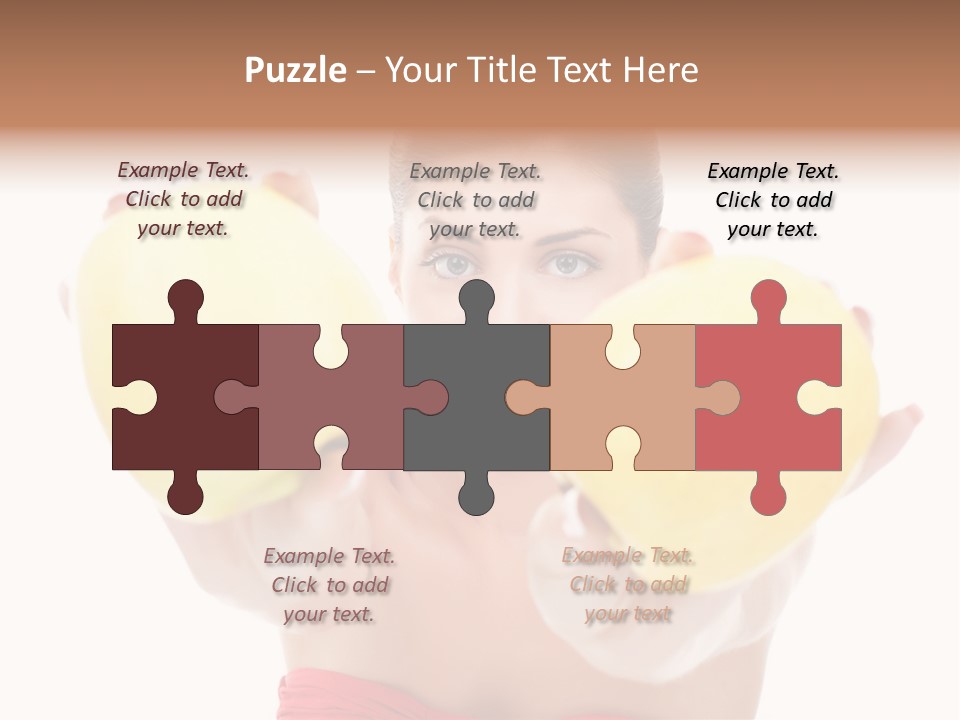 Fruit Female Workout PowerPoint Template