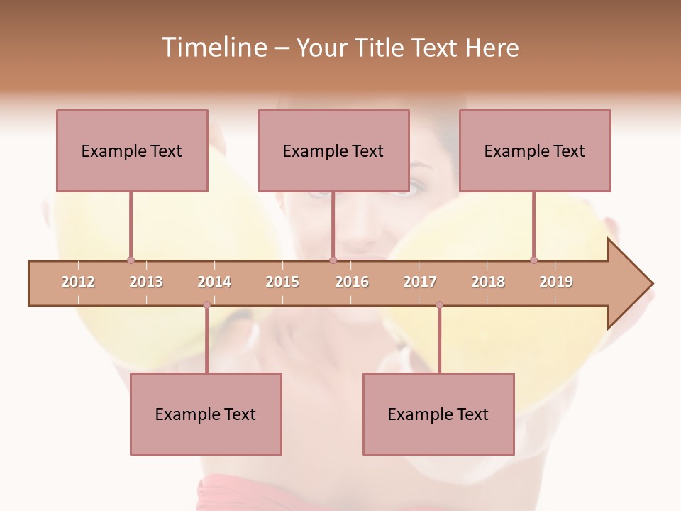 Fruit Female Workout PowerPoint Template