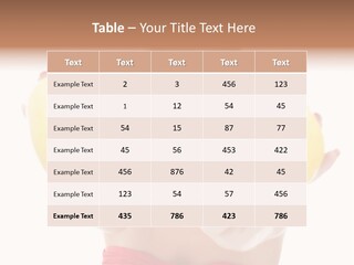 Fruit Female Workout PowerPoint Template
