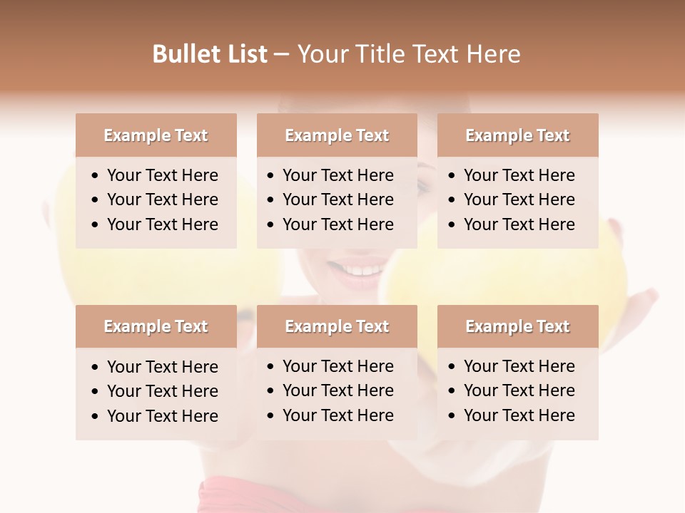Fruit Female Workout PowerPoint Template