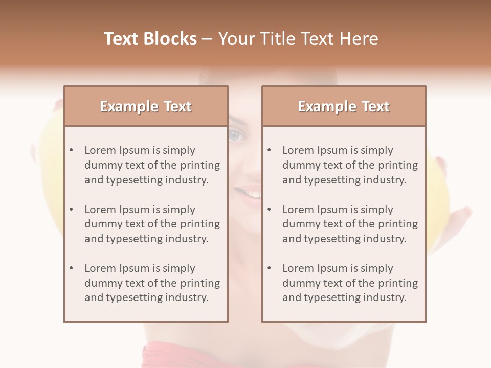 Fruit Female Workout PowerPoint Template