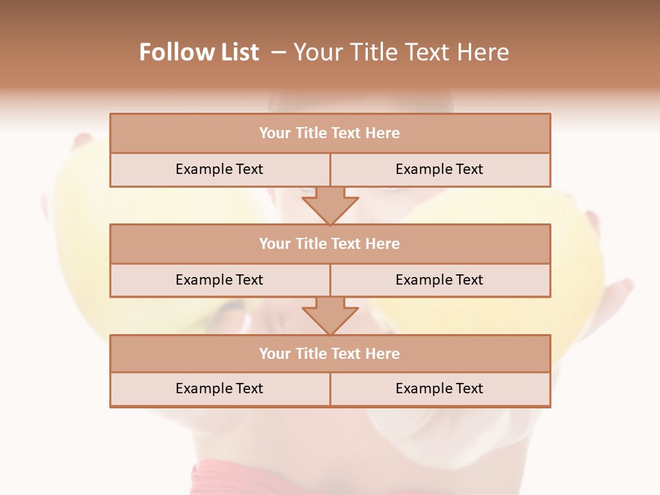 Fruit Female Workout PowerPoint Template