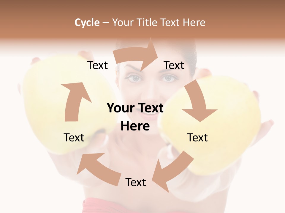 Fruit Female Workout PowerPoint Template