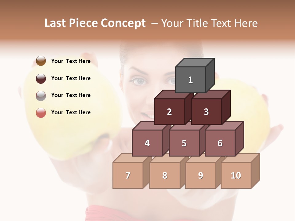Fruit Female Workout PowerPoint Template