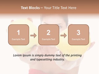 Fruit Female Workout PowerPoint Template
