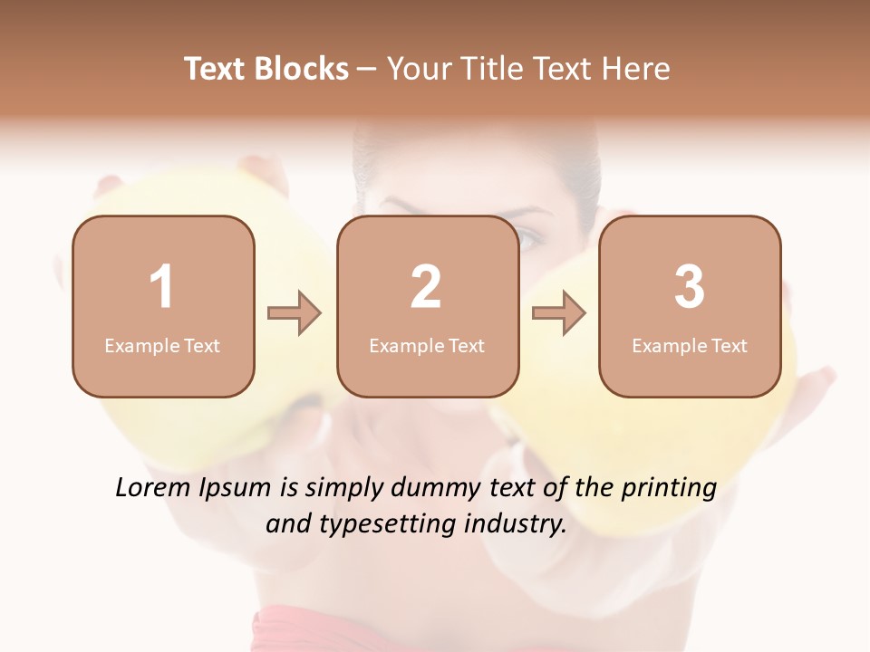 Fruit Female Workout PowerPoint Template