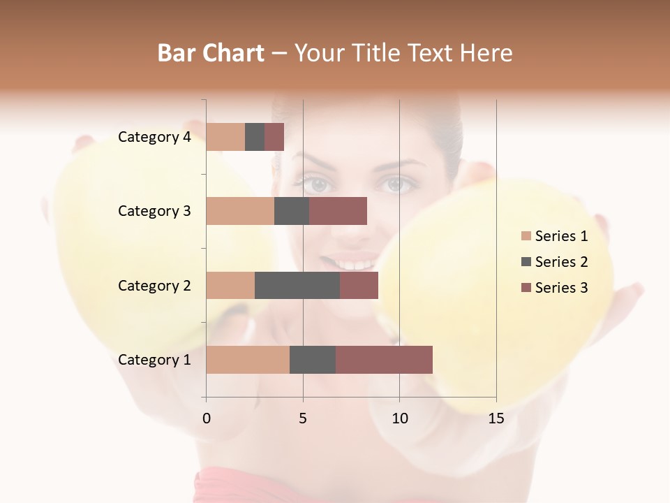 Fruit Female Workout PowerPoint Template