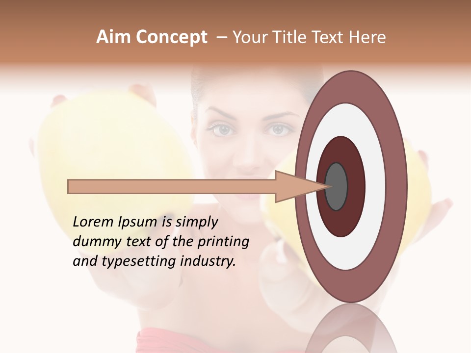 Fruit Female Workout PowerPoint Template