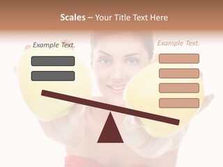 Fruit Female Workout PowerPoint Template