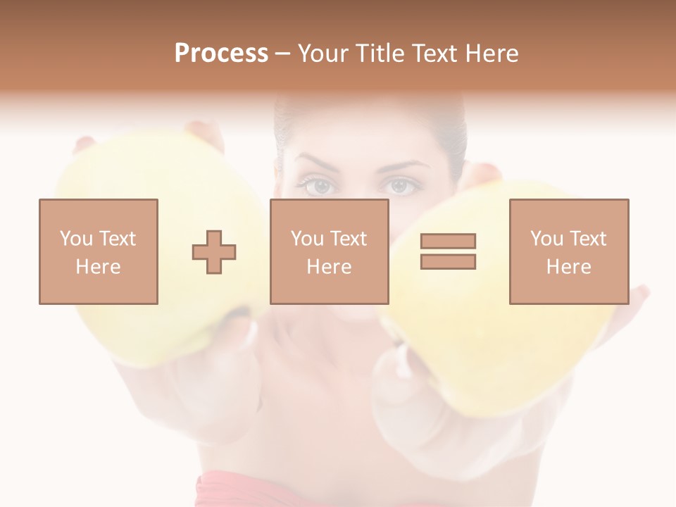 Fruit Female Workout PowerPoint Template