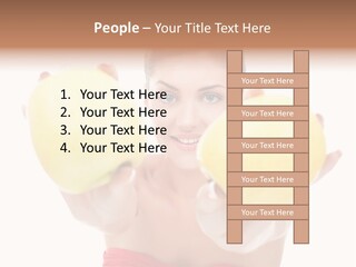 Fruit Female Workout PowerPoint Template