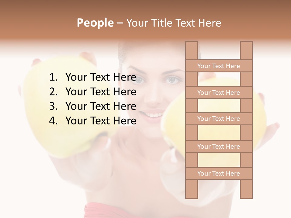 Fruit Female Workout PowerPoint Template