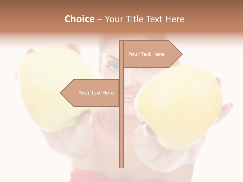 Fruit Female Workout PowerPoint Template