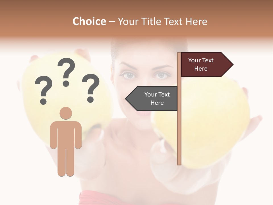Fruit Female Workout PowerPoint Template