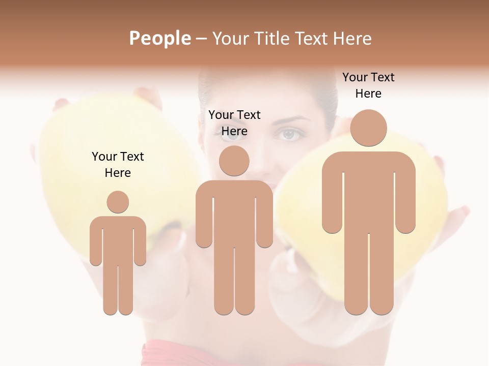 Fruit Female Workout PowerPoint Template