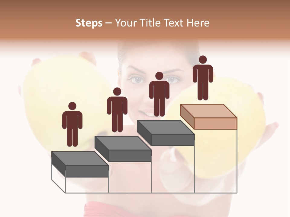 Fruit Female Workout PowerPoint Template