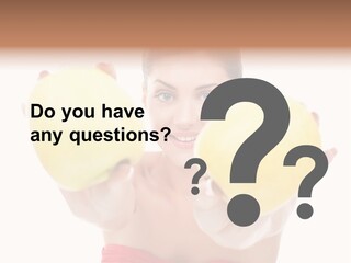 Fruit Female Workout PowerPoint Template