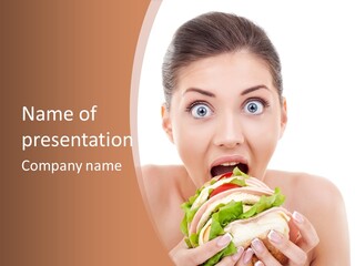 Big Female Fast PowerPoint Template