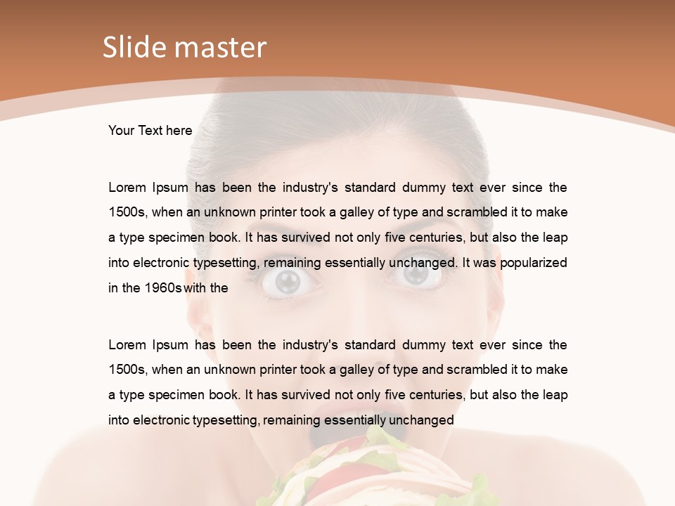 Big Female Fast PowerPoint Template