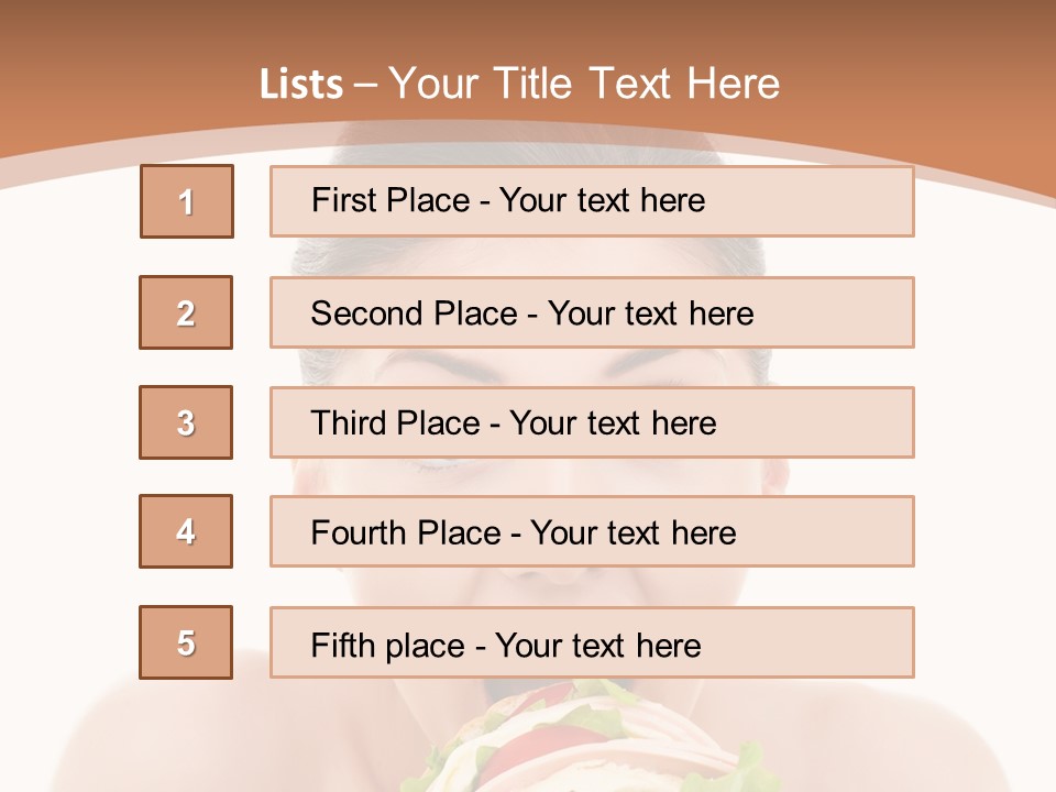 Big Female Fast PowerPoint Template