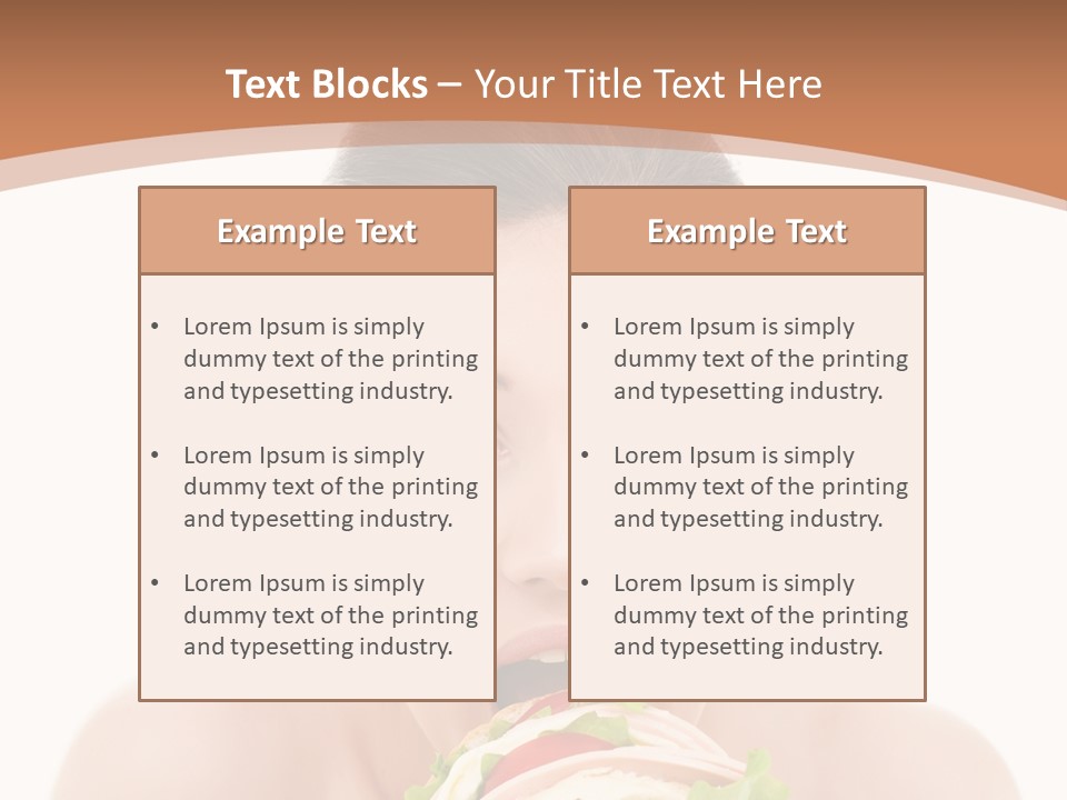 Big Female Fast PowerPoint Template