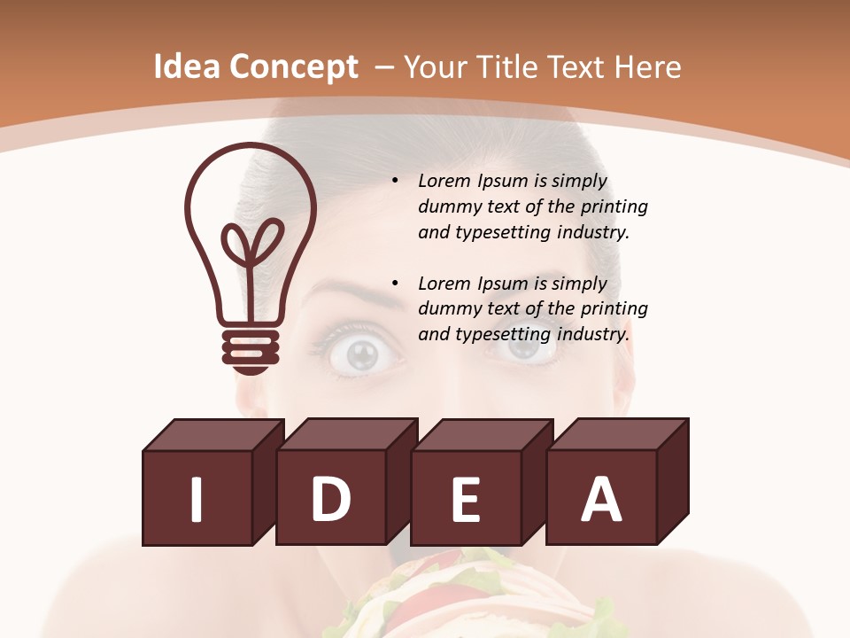 Big Female Fast PowerPoint Template