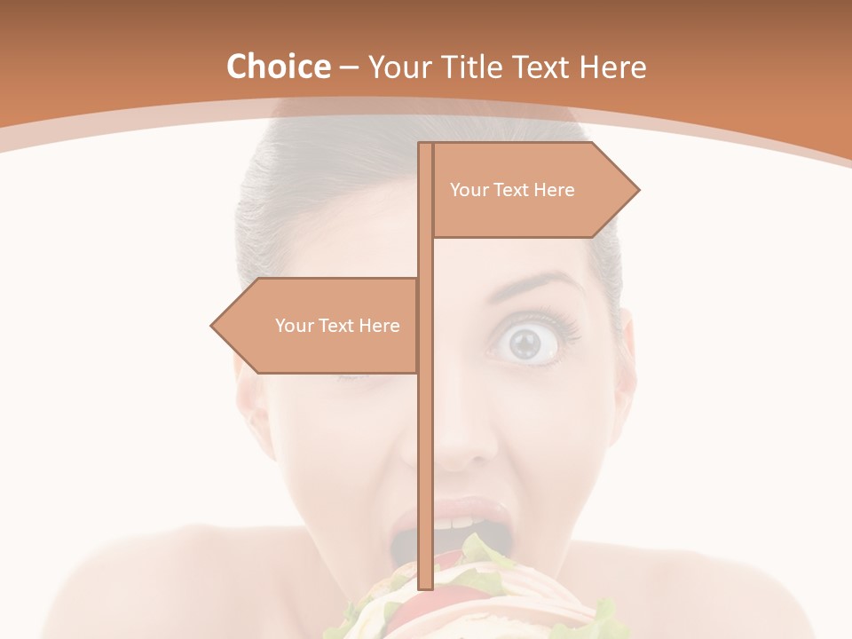 Big Female Fast PowerPoint Template