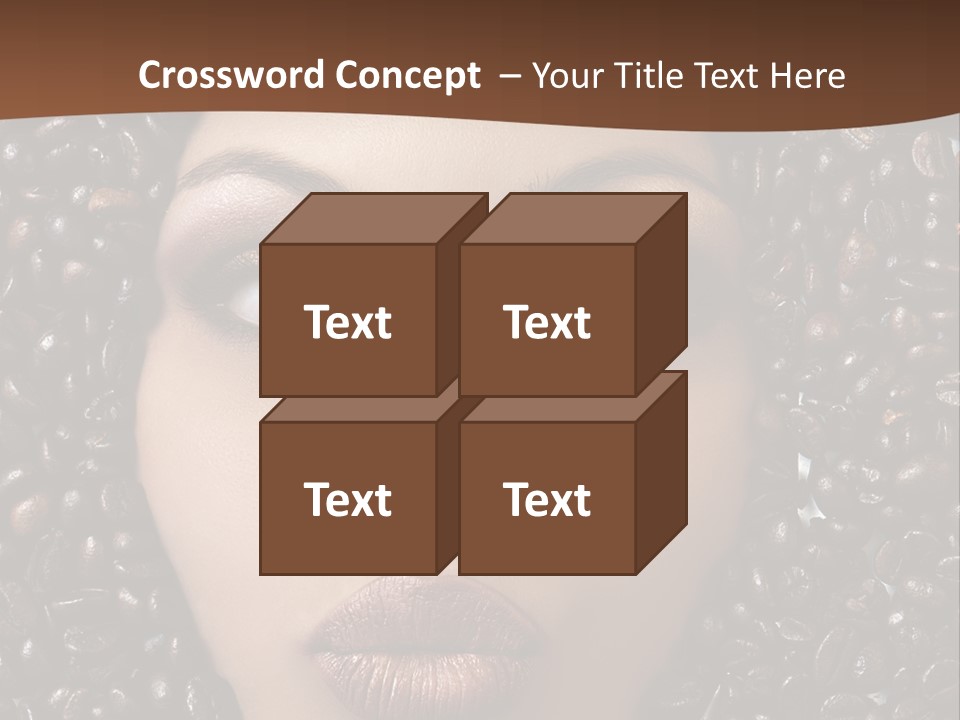 Vogue Brown Female PowerPoint Template