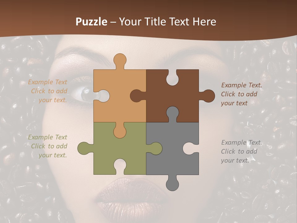 Vogue Brown Female PowerPoint Template
