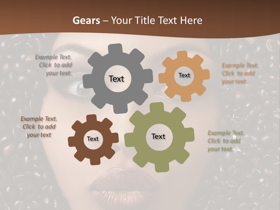 Vogue Brown Female PowerPoint Template