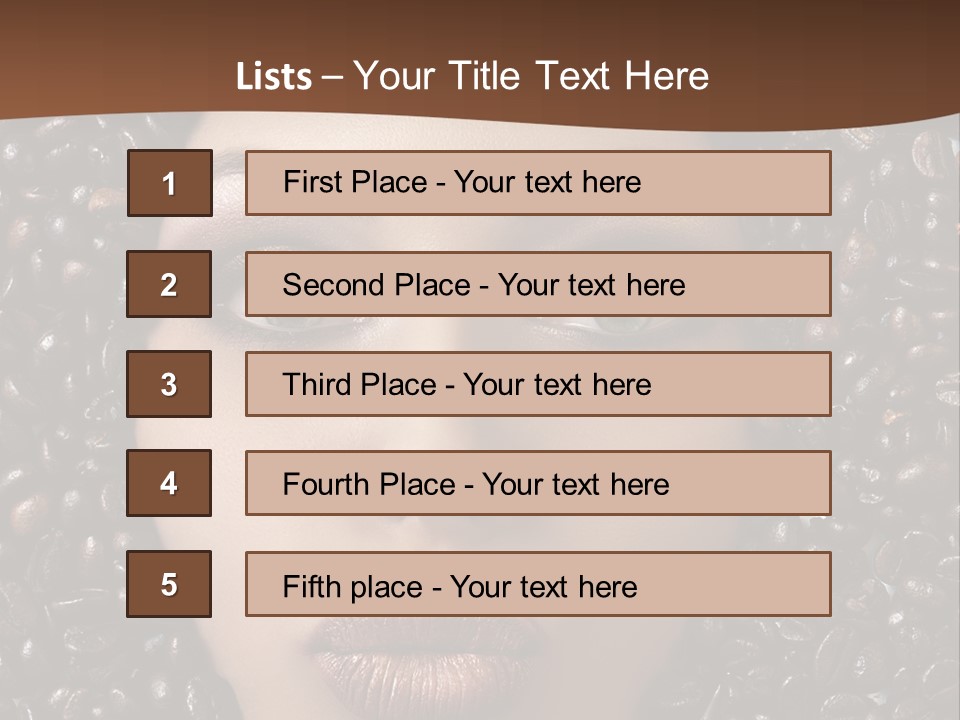 Vogue Brown Female PowerPoint Template