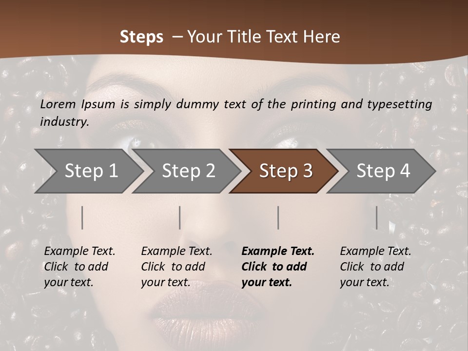 Vogue Brown Female PowerPoint Template