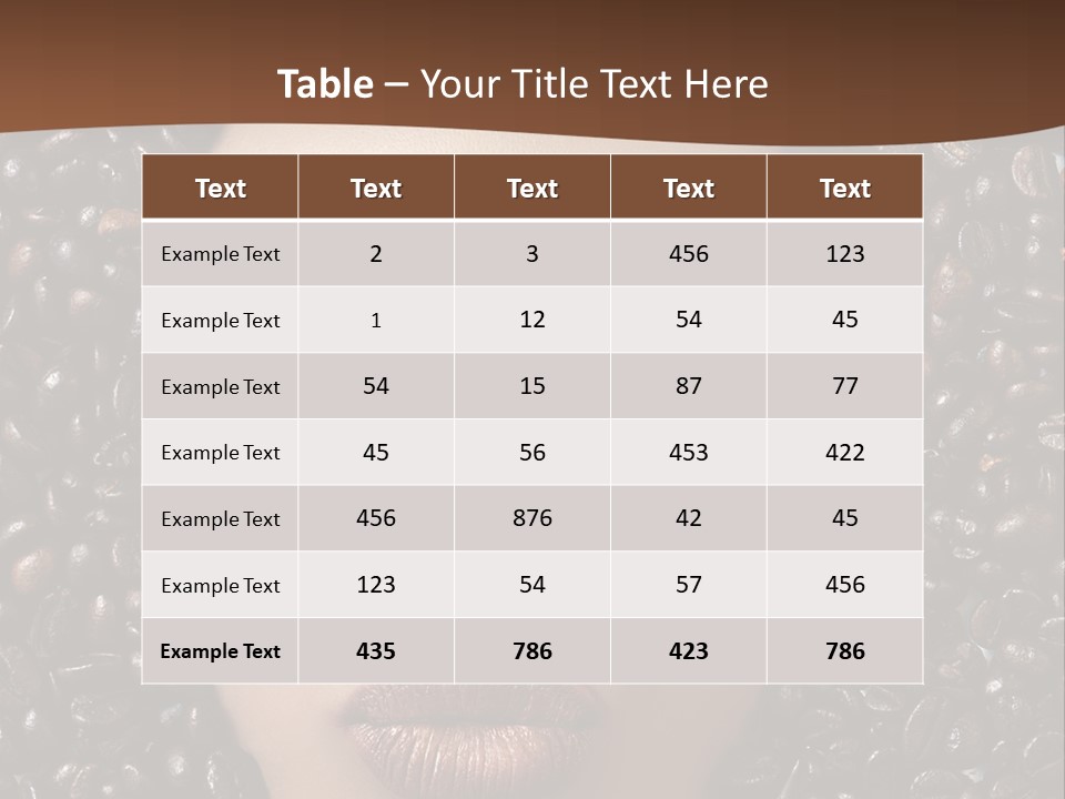 Vogue Brown Female PowerPoint Template