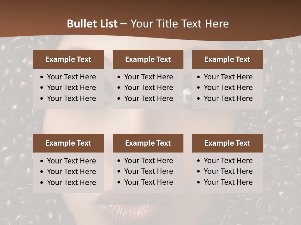 Vogue Brown Female PowerPoint Template