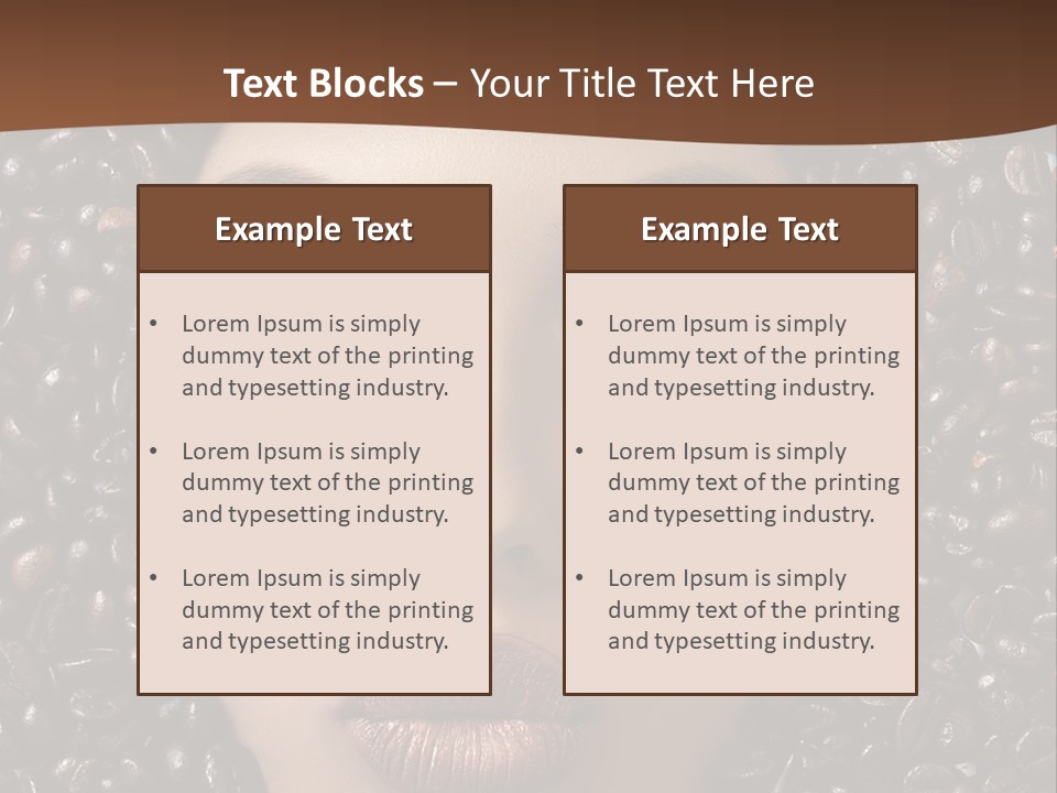 Vogue Brown Female PowerPoint Template