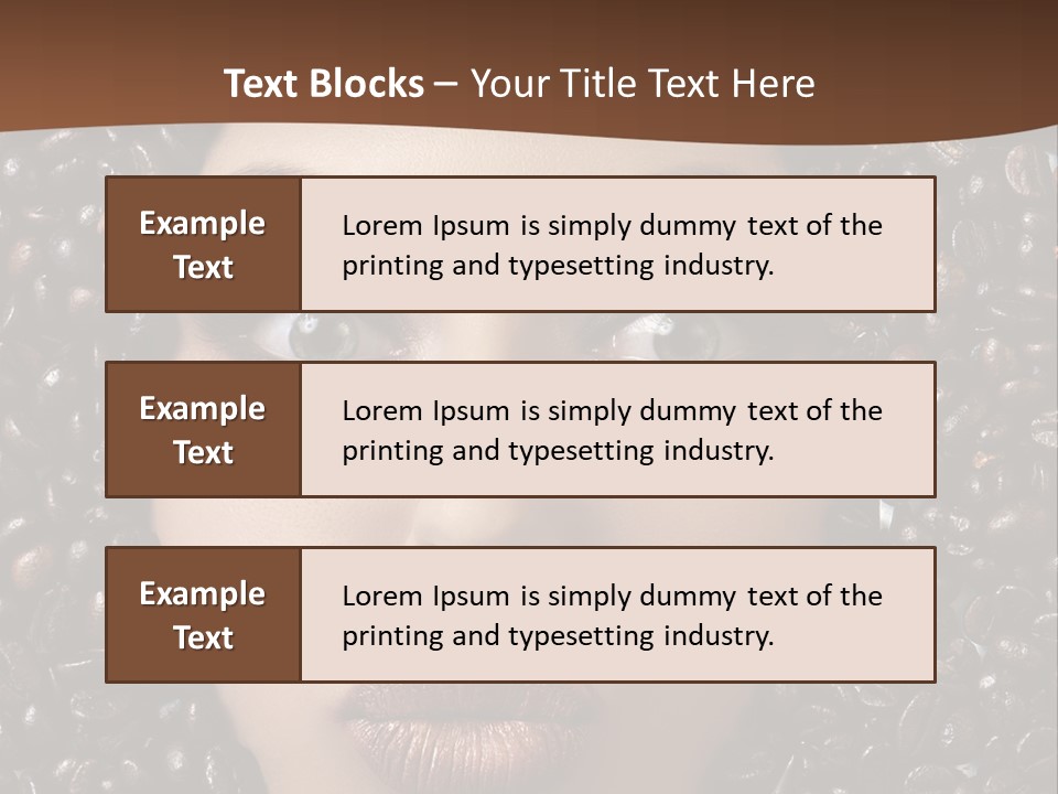 Vogue Brown Female PowerPoint Template